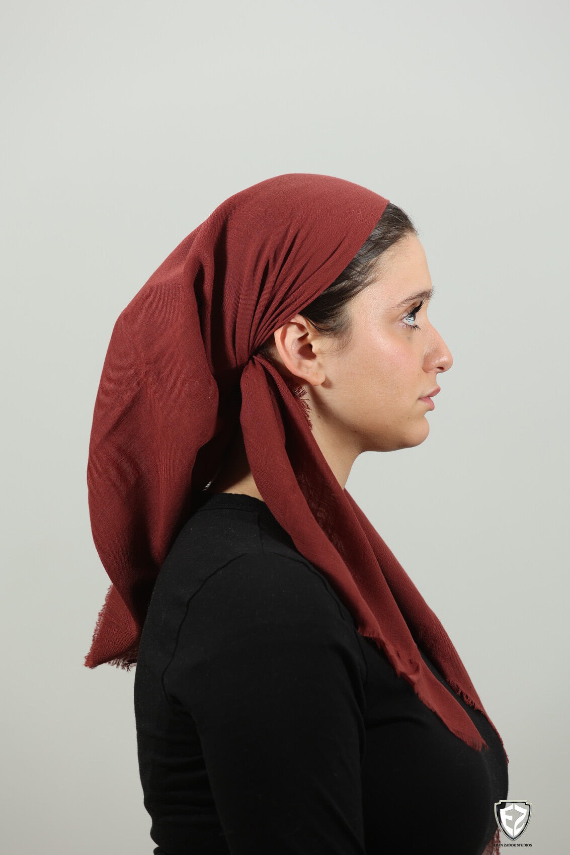 Solid Wine Square Scarf