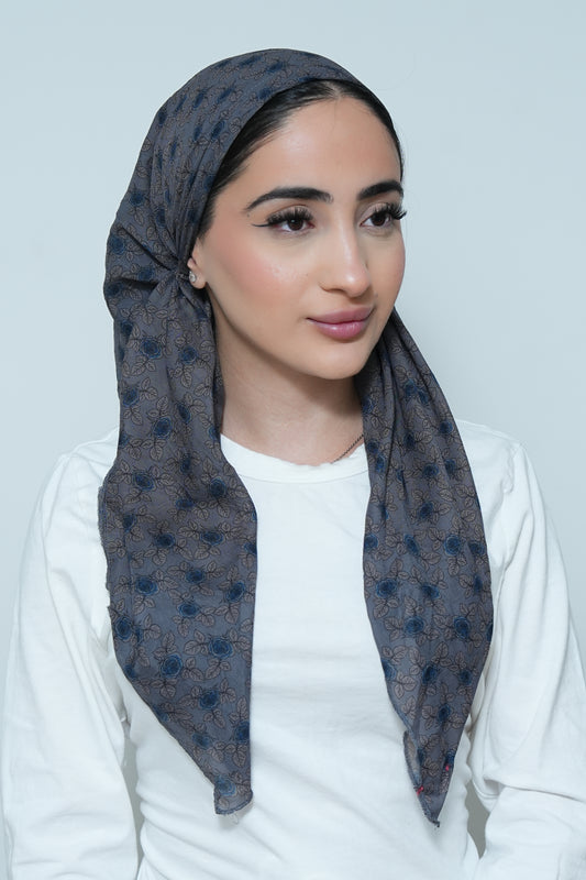 Pretie grey floral
