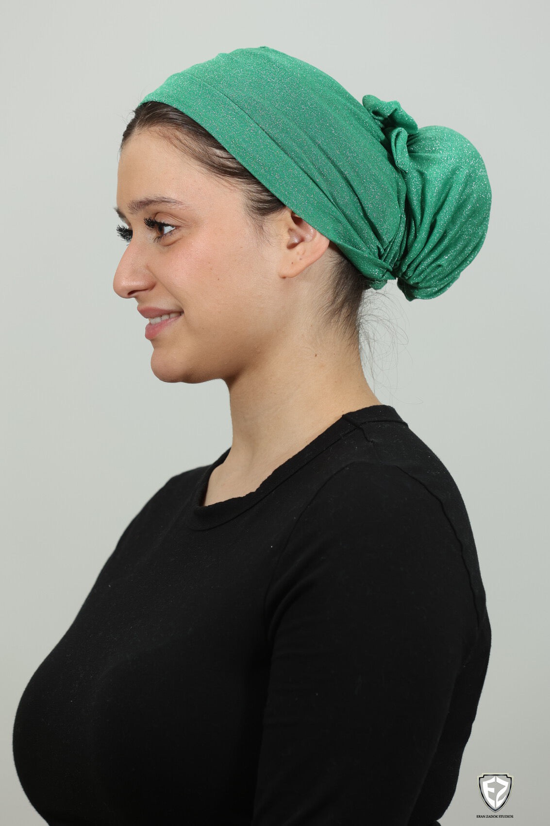 Sparkly Green Turban