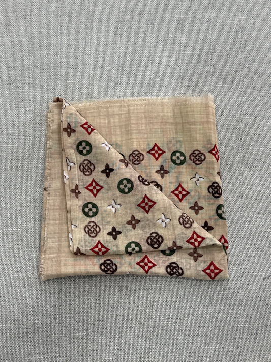 Beige Printed S.S