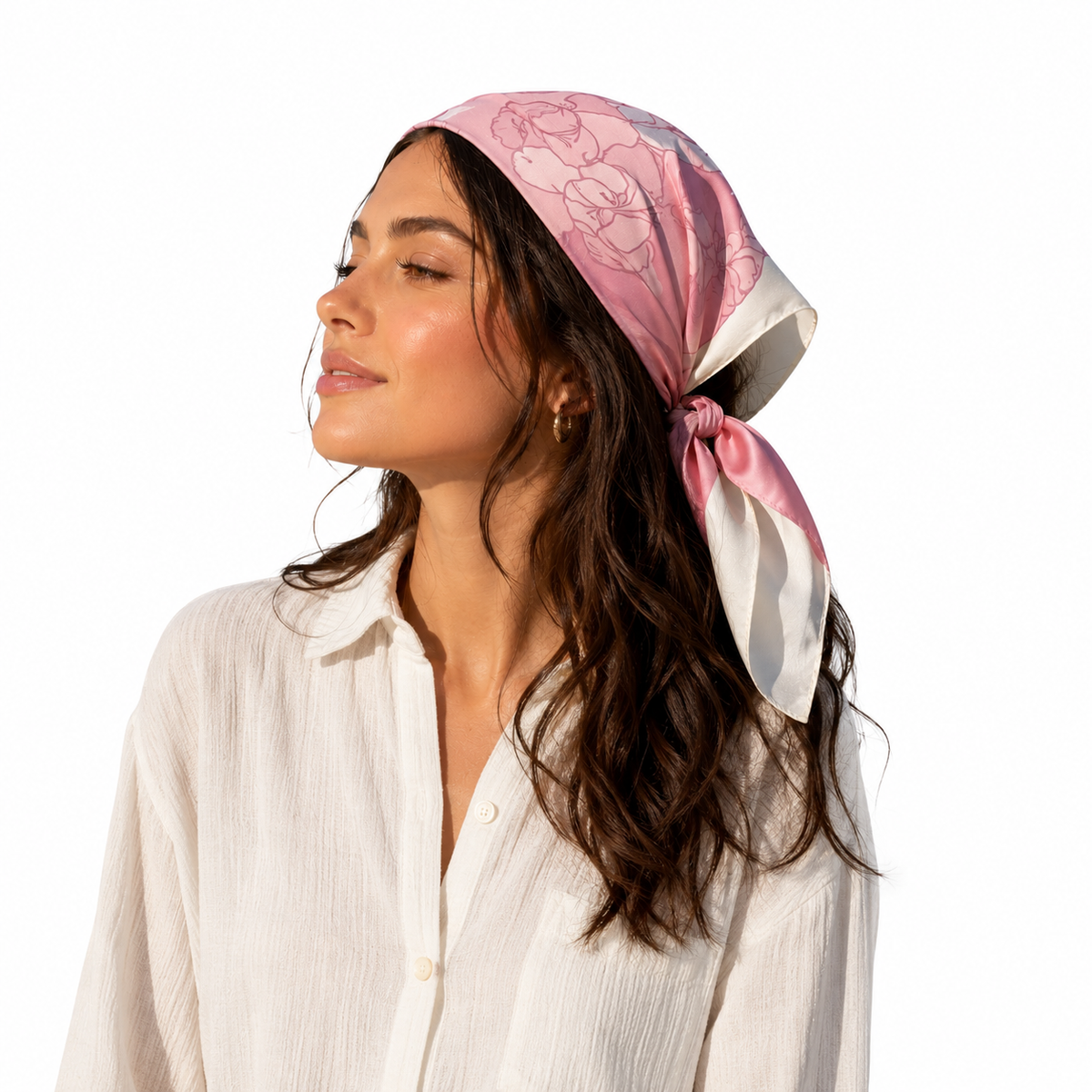 Pink bandana 70x70