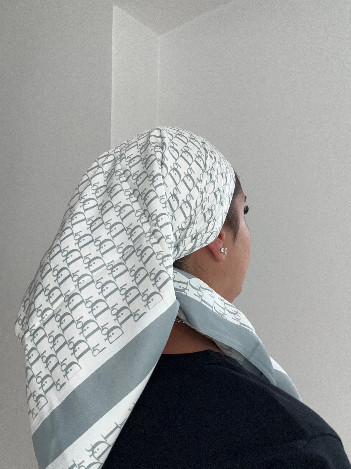 Silk inspired grey square