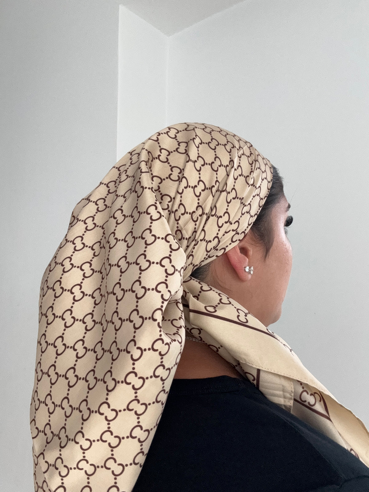 Silk beige inspired square